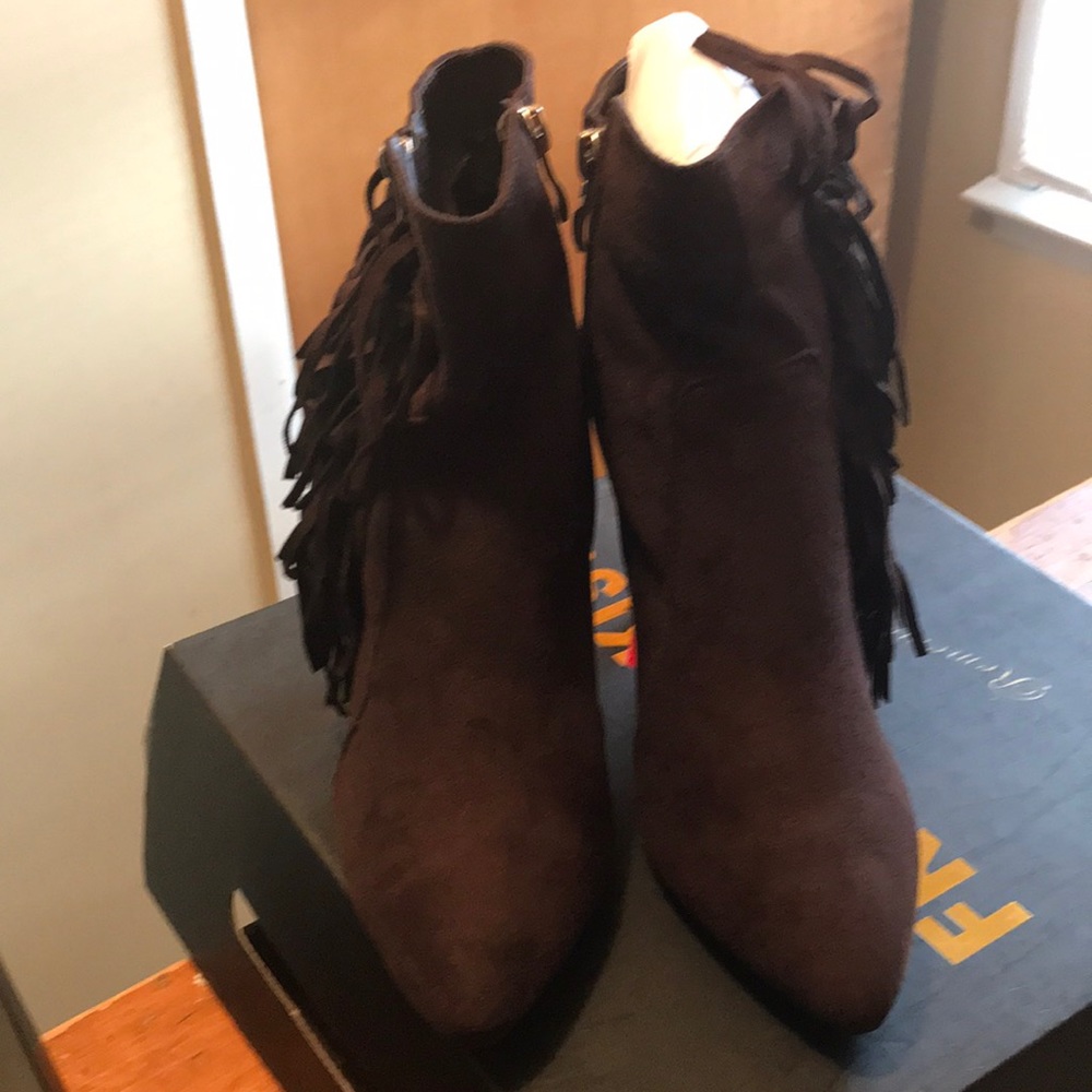 Brown booties